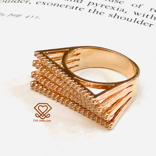 انگشتر جواهر چهارلاینه