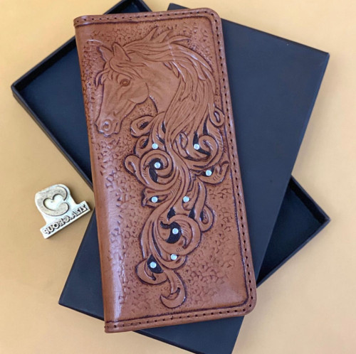 کیف پول پالتویی چرم طبیعی